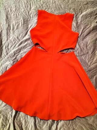 Vestido naranja cut out Green Coast Talla 38