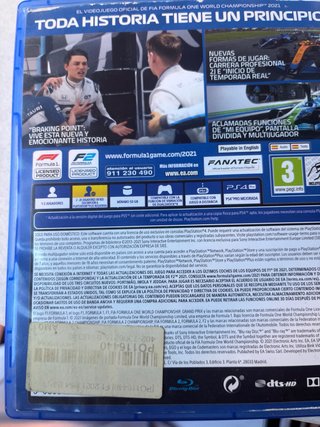 F1 2021 PS4 Videojuego Oficial