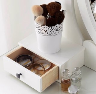 Tocador IKEA HEMNES Blanco con Espejo