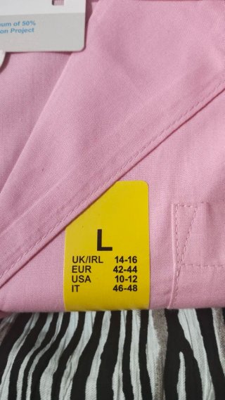 Pijama corto rosa Primark Talla L