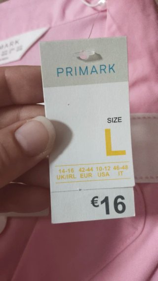 Pijama corto rosa Primark Talla L