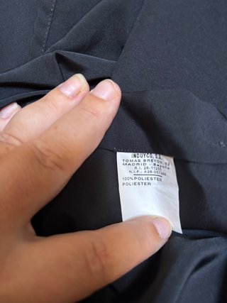 Camisa vintage Renoir El Corte Inglés negra