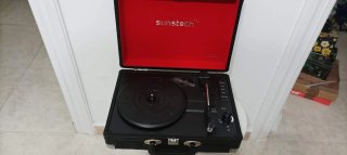 Giradischi Sunstech Nero e Rosso