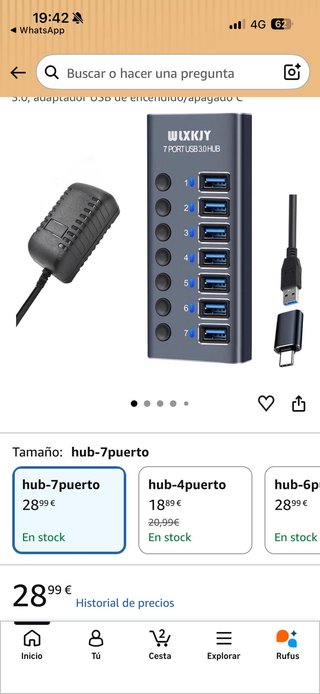 Hub USB 3.0 de 7 puertos WLXKJY