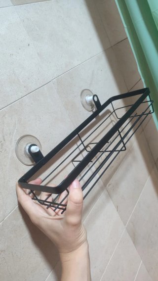 Estante de pared con ventosas