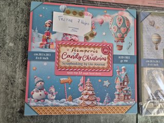 Lote 3 álbumes scrapbooking Stamperia