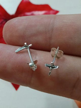 Sagrados Pendientes Cristo Plata de Ley 925