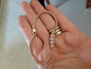 Bracciale Argento Rosato 925