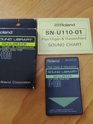 Tarjeta Roland SN-U110-01 Pipe Organ & Harpsichord