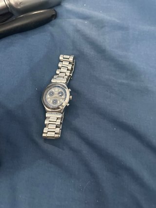 Reloj Swatch Irony Chrono Plata Azul