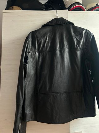 Chaqueta Biker Piel Negra