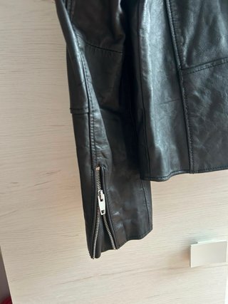 Chaqueta Biker Piel Negra