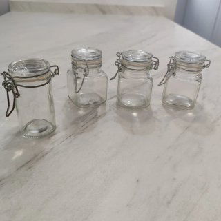 Set 4 Botes Cristal Cierre Hermético