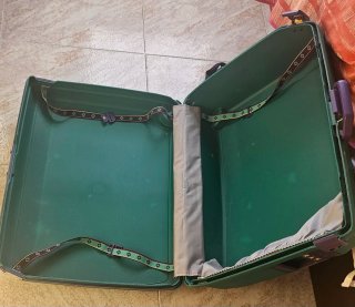 Maleta Rígida Samsonite Verde y Morado