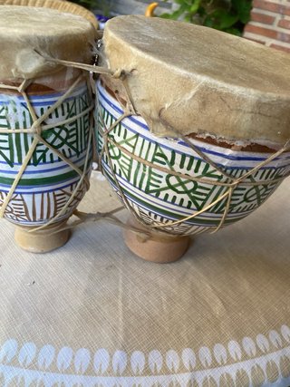 Tamburi artigianali decorati