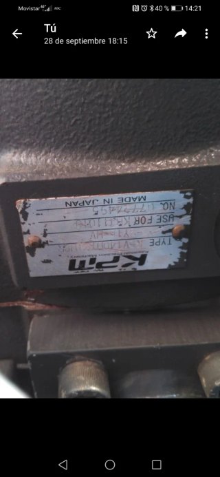Bomba Hidráulica Kawasaki.