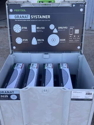Festool Granat D225 Systainer 3/ set para lijadora