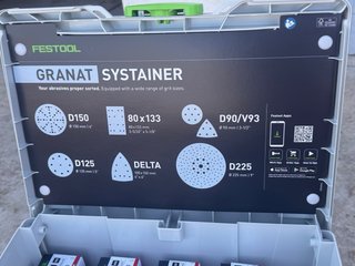 Festool Granat D225 Systainer 3/ set para lijadora