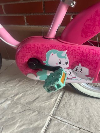 Bicicleta infantil Btwin 14 rosa