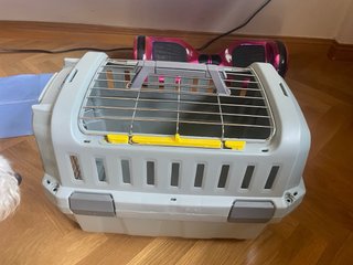 Transportín Perro Gato Pequeño Gris