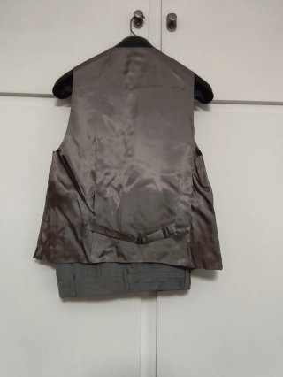 Traje de mujer gris 3 piezas