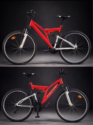 Bicicleta de Montaña Freerider Roja