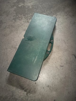 Mesa de camping plegable verde