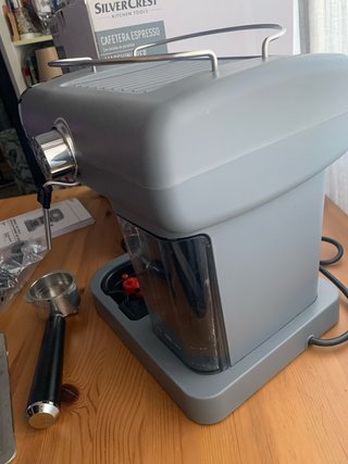 Cafetera Espresso Silvercrest Gris
