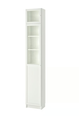Vitrina librería IKEA blanco vidrio