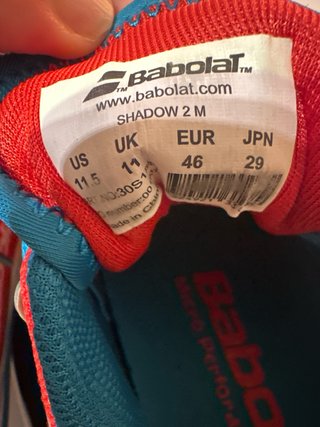 Zapatillas Babolat Spring VK Rojas