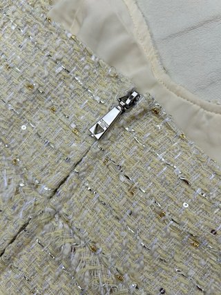 Vestido Guess Tweed Amarillo Talla S