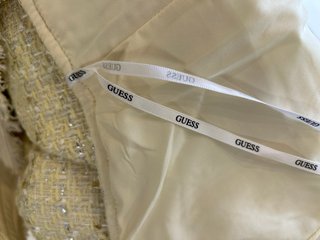 Vestido Guess Tweed Amarillo Talla S