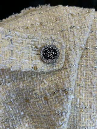 Vestido Guess Tweed Amarillo Talla S