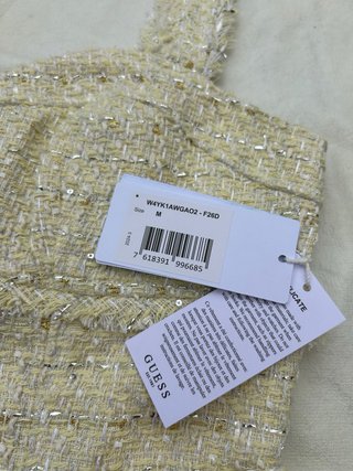 Vestido Guess Tweed Amarillo Talla S