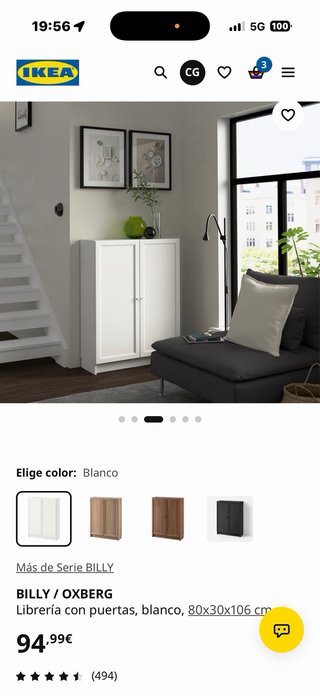 Librería Billy IKEA Blanca