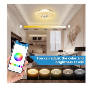 Plafón LED RGBW 36 Altavoz Bluetooth