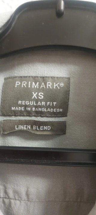 Camisa caballero Primark verde oliva Talla XS