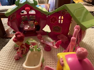 Casa Tarta de Fresa y Accesorios