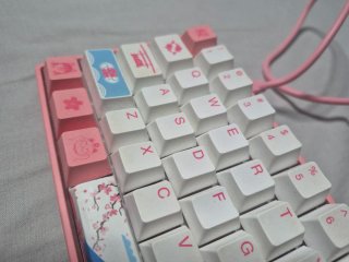 Teclado Mecánico Custom Pink/White