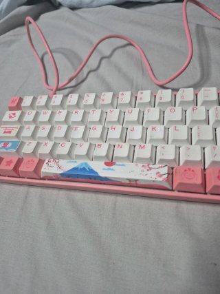 Teclado Mecánico Custom Pink/White