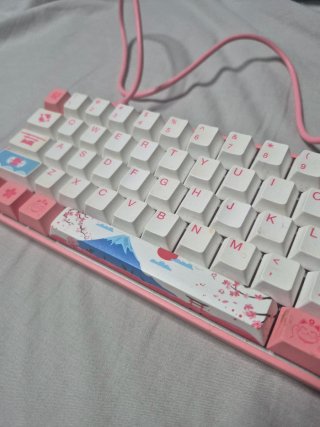 Teclado Mecánico Custom Pink/White