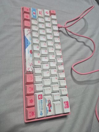 Teclado Mecánico Custom Pink/White