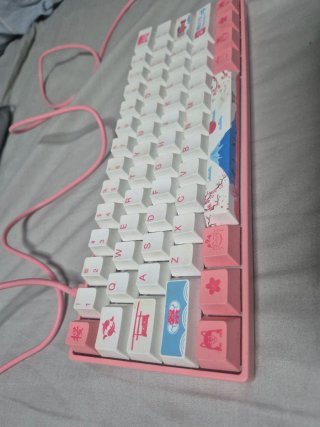 Teclado Mecánico Custom Pink/White