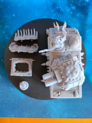 Tanque Rhino Proxy Nurgle 40k Resina (modular)