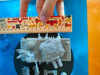 Tanque Rhino Proxy Nurgle 40k Resina (modular)