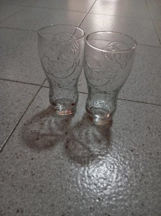 Set de 2 vasos de vidrio