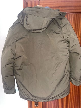 Abrigo Anorak Mango Hombre Talla XL Verde Oliva