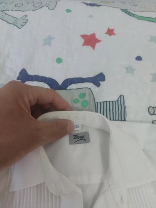 Traje Gitano Blanco y Marrón