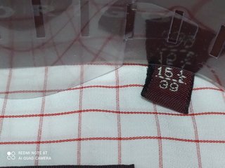 Camicia Rodrigo a quadri bianca e rossa