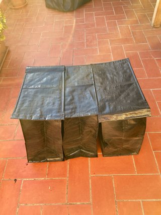 Bolsas de reciclaje de rafia (Set de 3)